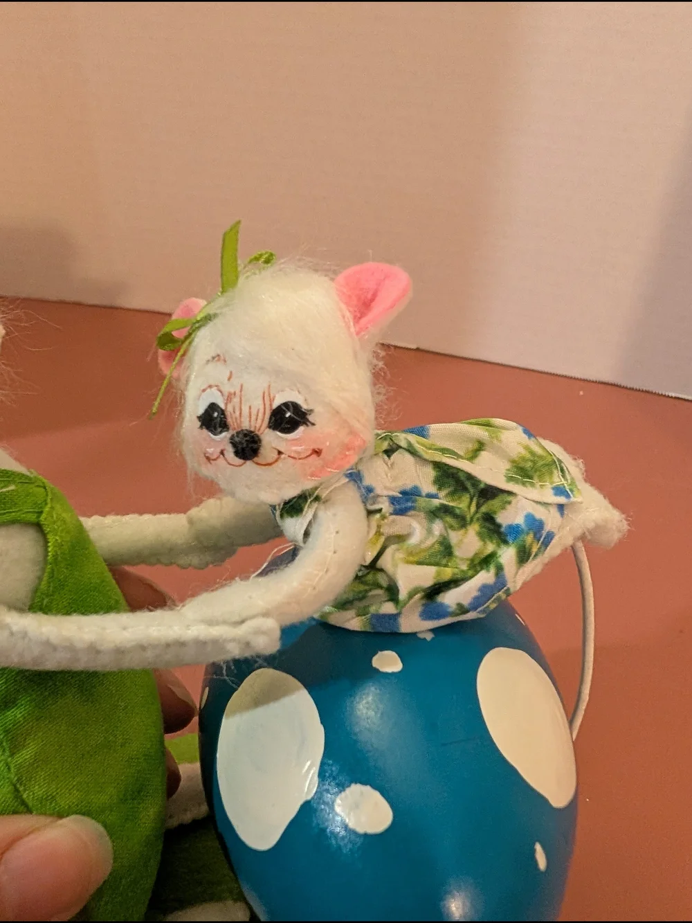 Annalee 2011 5 in Easter Egg Mice - Green, Blue and White